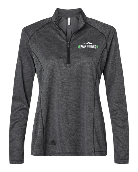 Peak Fitness Ladies Space Dyed Quarter-Zip Pullover with Embroidered Logo
