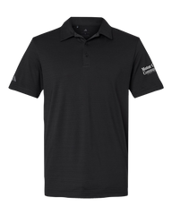 Motor City Community Credit Union Men's Adidas® Textured Stripe Polo with Printed Logo