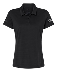 Motor City Community Credit Union Ladies' Adidas® Textured Stripe Polo with Printed Logo