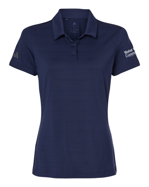 Motor City Community Credit Union Ladies' Adidas® Textured Stripe Polo with Printed Logo