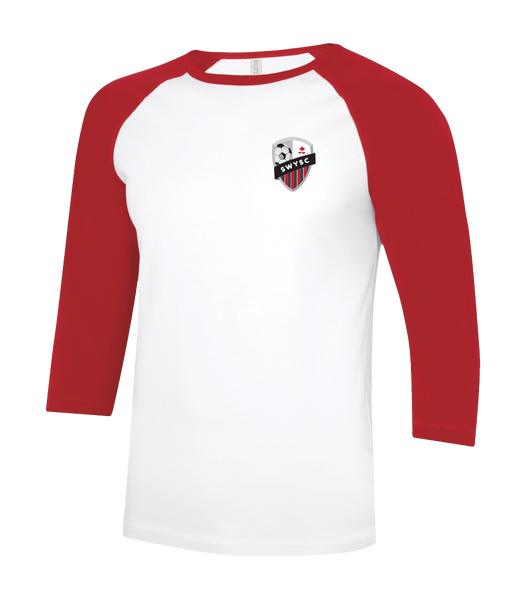 SWYSC Adult Two Toned Baseball T-Shirt with Printed Logo