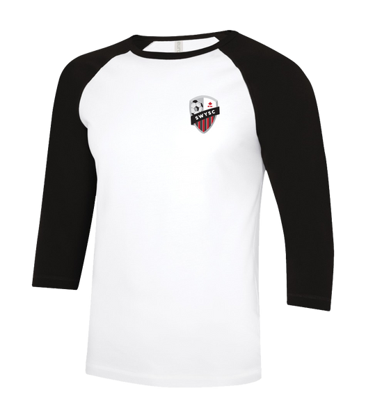 SWYSC Adult Two Toned Baseball T-Shirt with Printed Logo