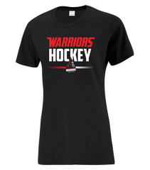 Warrior Hockey Ladies Cotton T-Shirt with Printed Logo