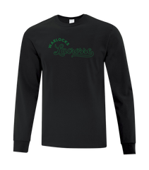 Warlocks Lacrosse Script Adult Cotton Long Sleeve