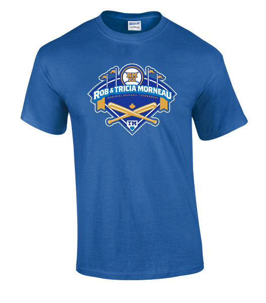 Rob & Tricia Morneau Tournament Adult Ring Spun Cotton T-Shirt with Printed logo