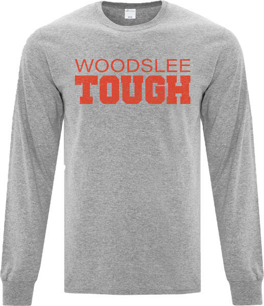 "Woodslee Tough" Adult Cotton Long Sleeve with Printed Logo