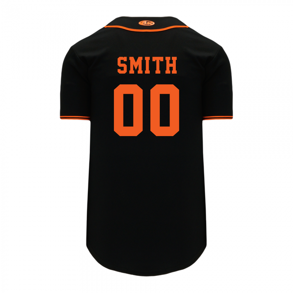 UWinRover Team Unisex Full Button Baseball Jersey with Printed Logo