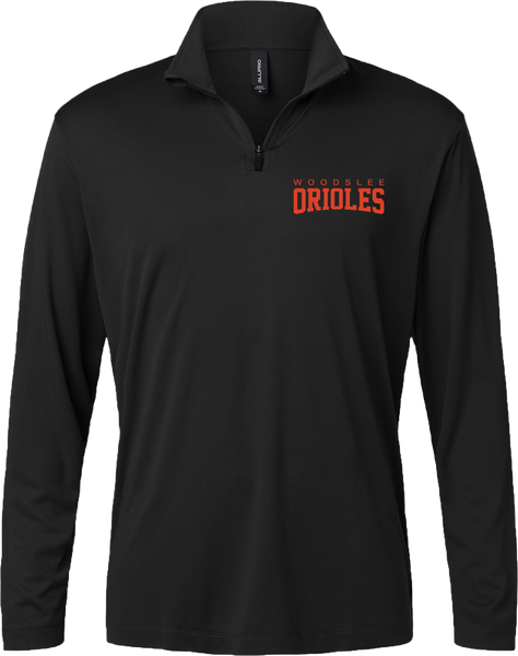 Woodslee Orioles Adult Pro-Lock Performance Quarter-Zip Pullover with Printed Logo