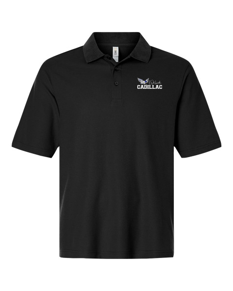 Lamothe-Cadillac Adult Performance Pique Polo with Embroidered Logo