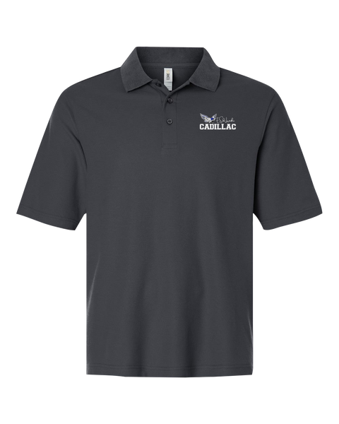 Lamothe-Cadillac Adult Performance Pique Polo with Embroidered Logo