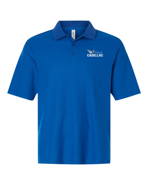 Lamothe-Cadillac Adult Performance Pique Polo with Embroidered Logo