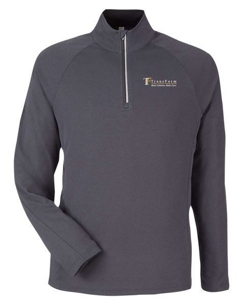 TransForm Adult Performance Pique Quarter-Zip Pullover with Printed Logo