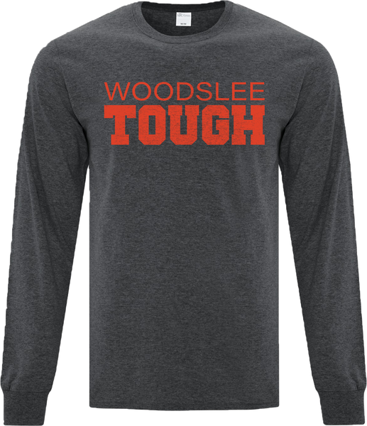 "Woodslee Tough" Adult Cotton Long Sleeve with Printed Logo