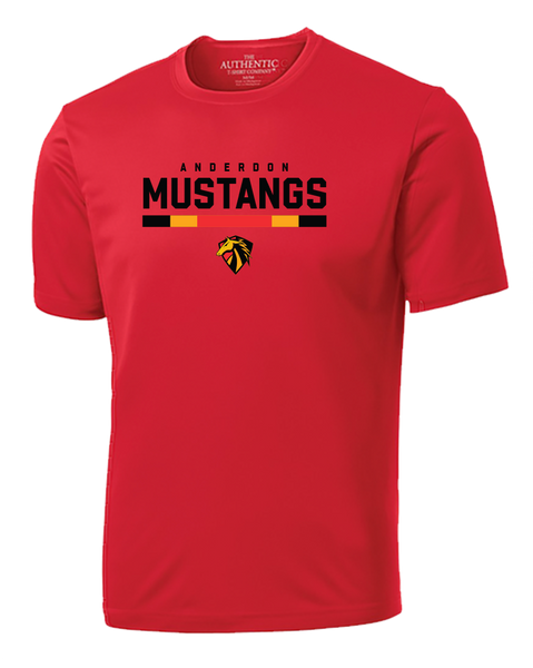 Anderdon Mustangs Adult Dri-Fit T-Shirt with Printed Logo