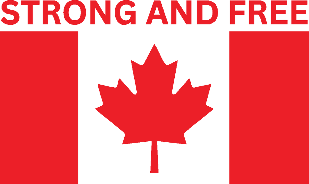 "Strong And Free" Window Decal