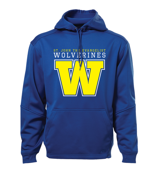 Wolverines Staff Adult Dri-Fit Hoodie with Printed Logo