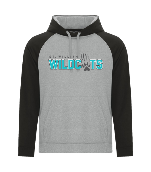 St. William Adult Two Toned Hoodie with Printed Logo