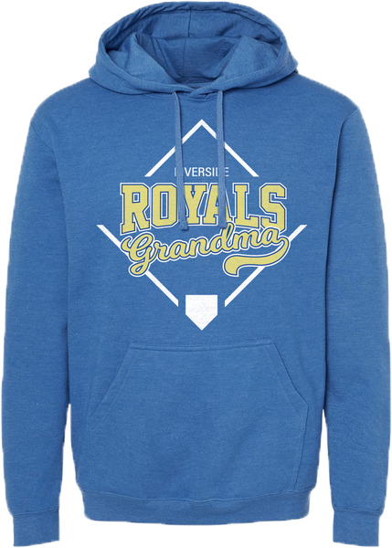 "Royals Grandma" Adult Pullover Hoodie with Printed Logo