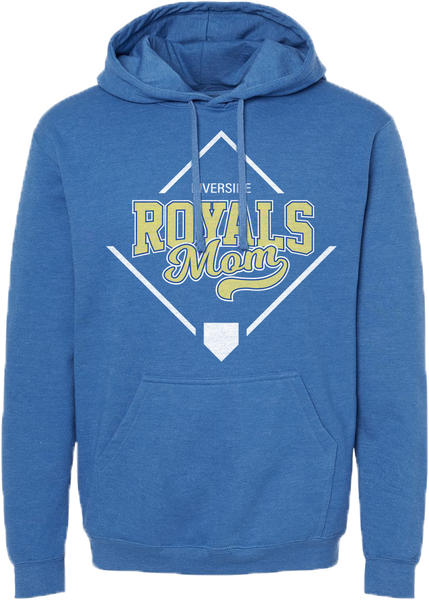 "Royals Mom" Adult Pullover Hoodie with Printed Logo