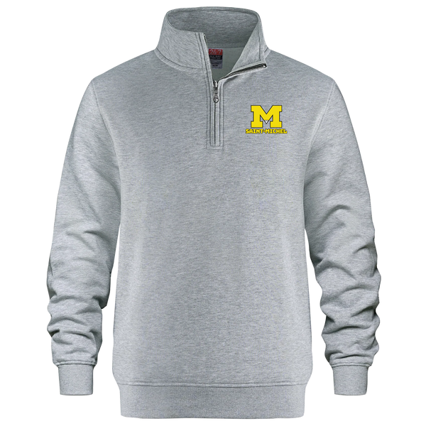 Saint-Michel Adult 1/4 Zip Sweatshirt with Embroidered Logo