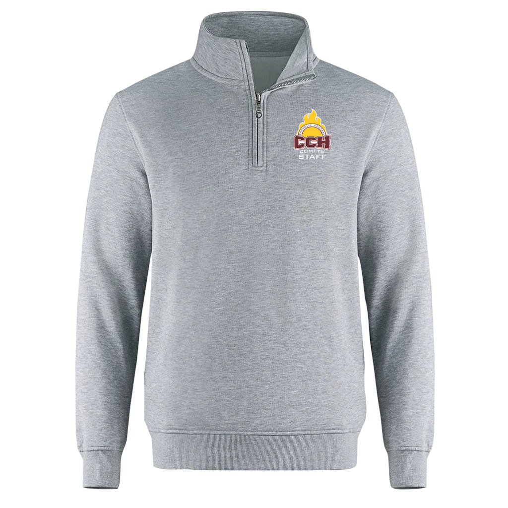 Catholic Central Adult 1/4 Zip Sweatshirt with Embroidered Staff Logo