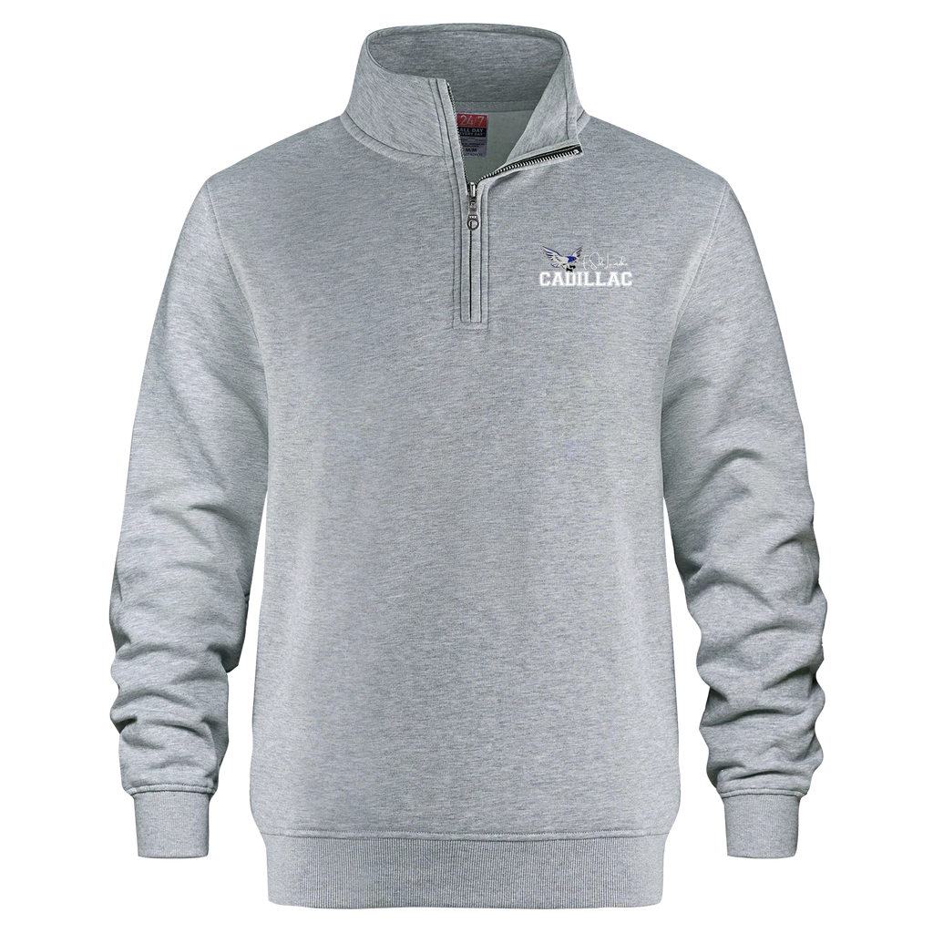Lamothe-Cadillac Adult 1/4 Zip Sweatshirt with Embroidered Logo