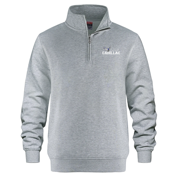 Lamothe-Cadillac Adult 1/4 Zip Sweatshirt with Embroidered Logo