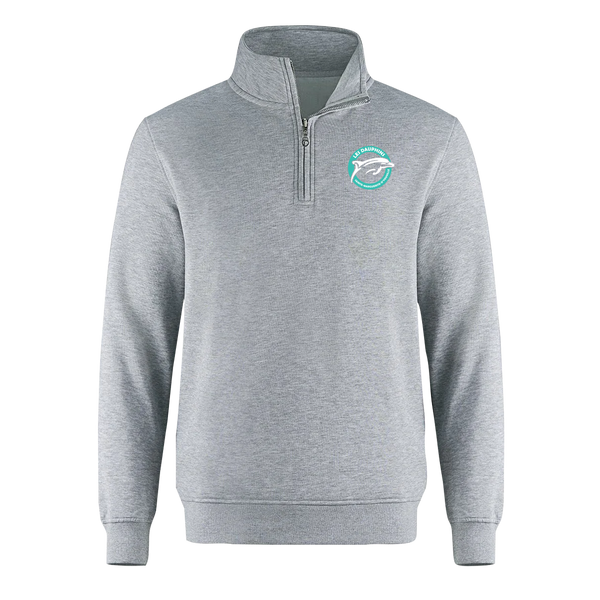 Dauphins Adult 1/4 Zip Sweatshirt with Embroidered Logo