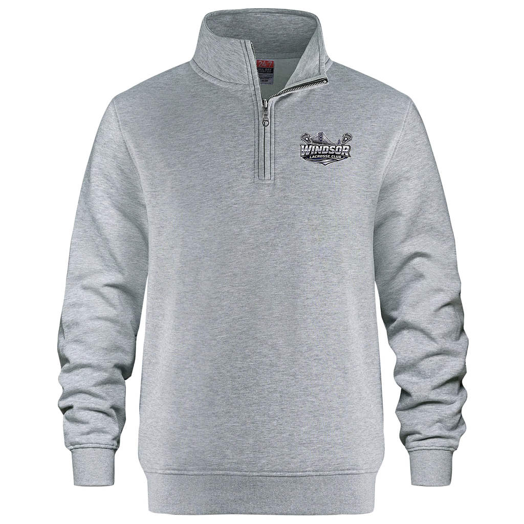 Windsor Lacrosse Club Youth 1/4 Zip Sweatshirt with Embroidered Logo
