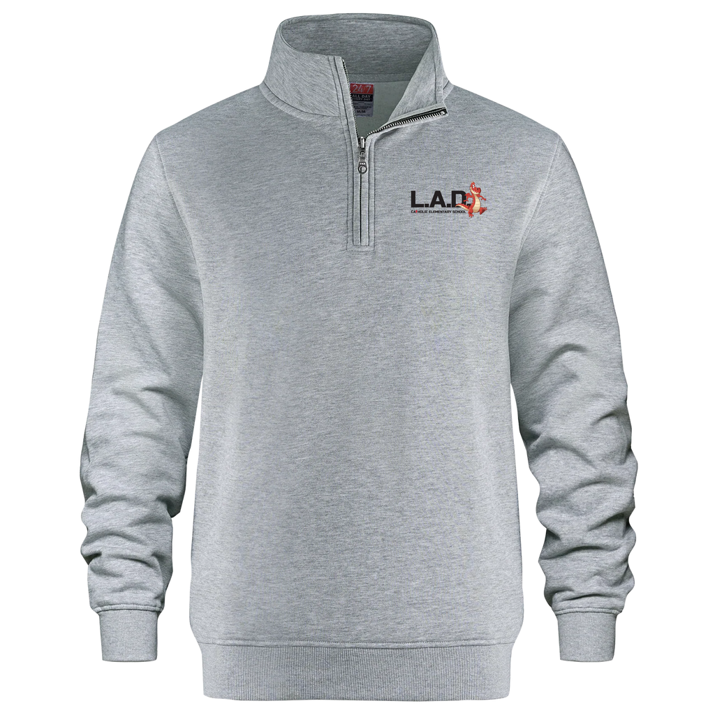 LAD Adult 1/4 Zip Sweatshirt with Embroidered Logo
