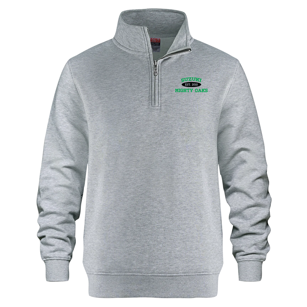 ADULT Suzuki 1/4 Zip Sweatshirt with Embroidered Logo