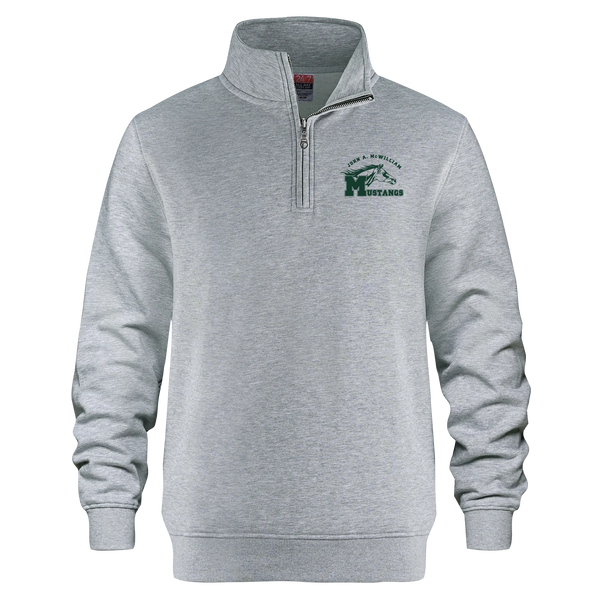 John A. McWilliam Youth 1/4 Zip Sweatshirt with Embroidered Logo
