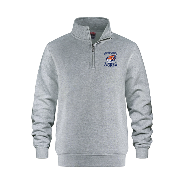 Sainte-Ursule Adult 1/4 Zip Sweatshirt with Printed Logo
