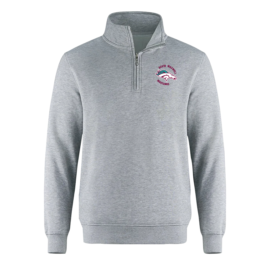 Mustangs Youth 1/4 Zip Sweatshirt with Printed Logo
