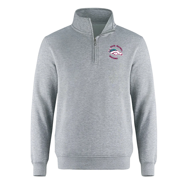 Mustangs Youth 1/4 Zip Sweatshirt with Printed Logo