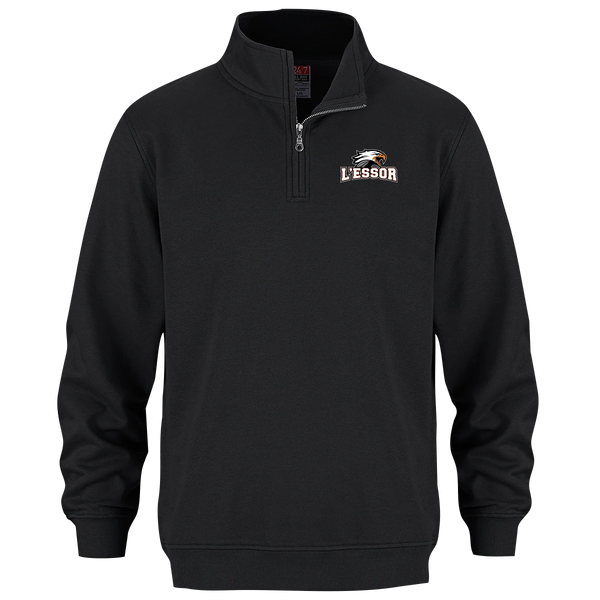 L'Essor Adult 1/4 Zip Sweatshirt with Embroidered Logo