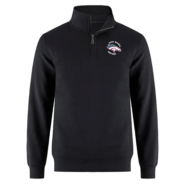 Mustangs Youth 1/4 Zip Sweatshirt with Printed Logo