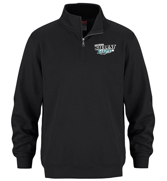 GECDSB "Student Senate" Adult 1/4 Zip Sweatshirt with Printed Logo