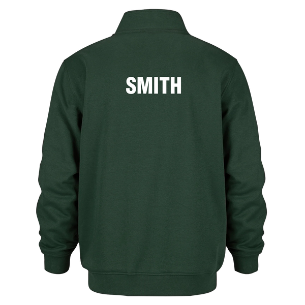 Ste. Cécile Adult 1/4 Zip Sweatshirt with Embroidered Logo, Name Top Back