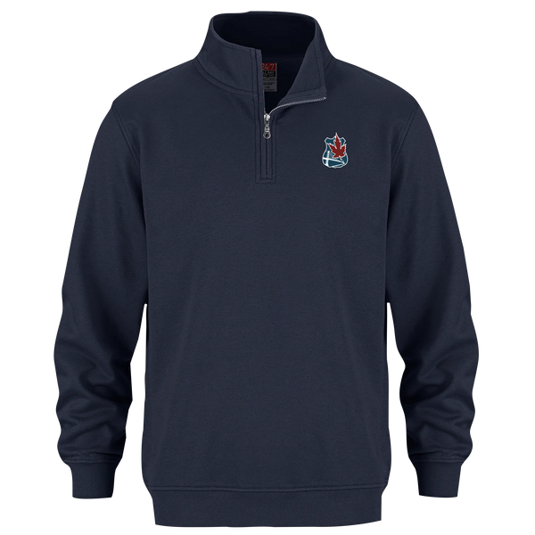 Windsor Police Association Adult 1/4 Zip Sweatshirt with Embroidered Crest Logo