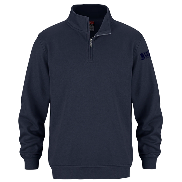 Windsor Police Association Adult 1/4 Zip Sweatshirt with Embroidered Tone-on-Tone Logo on Sleeve