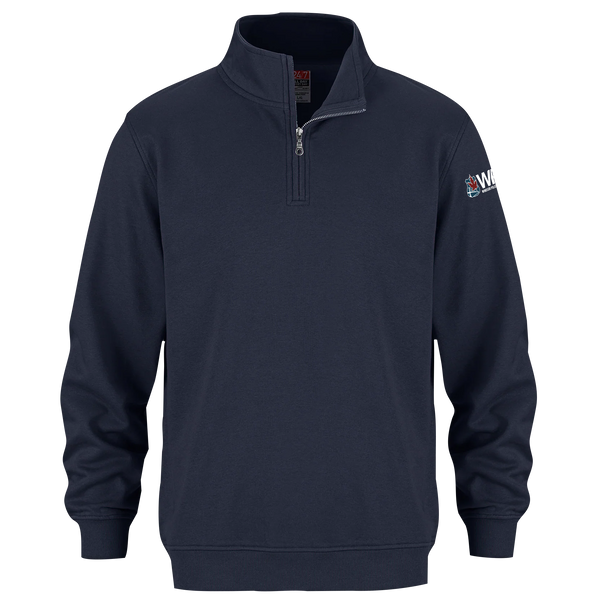 Windsor Police Association Adult 1/4 Zip Sweatshirt with Embroidered Logo on Sleeve