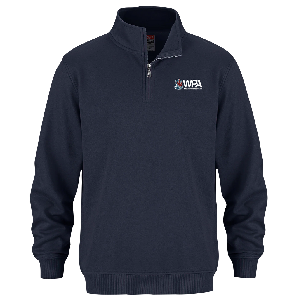 Windsor Police Association Adult 1/4 Zip Sweatshirt with Embroidered Logo