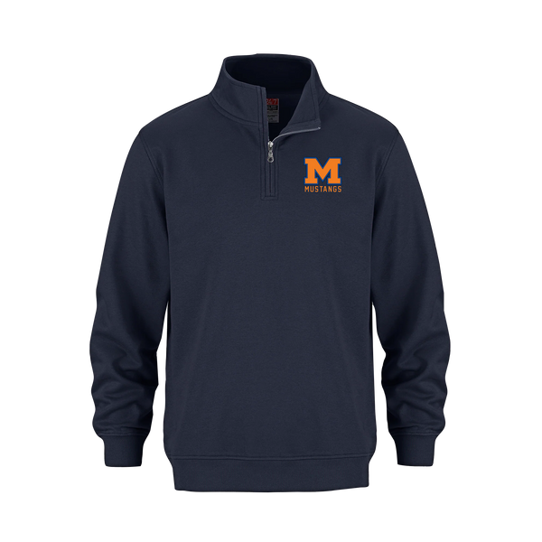 Vincent Massey Adult 1/4 Zip Sweatshirt with Printed Logo