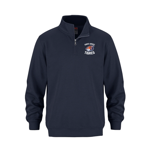 Sainte-Ursule Adult 1/4 Zip Sweatshirt with Printed Logo