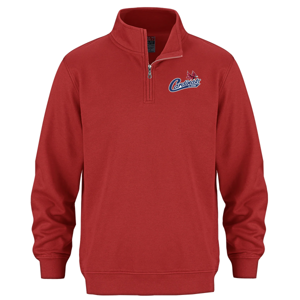 J.L. Dunn Adult 1/4 Zip Sweatshirt with Embroidered Logo