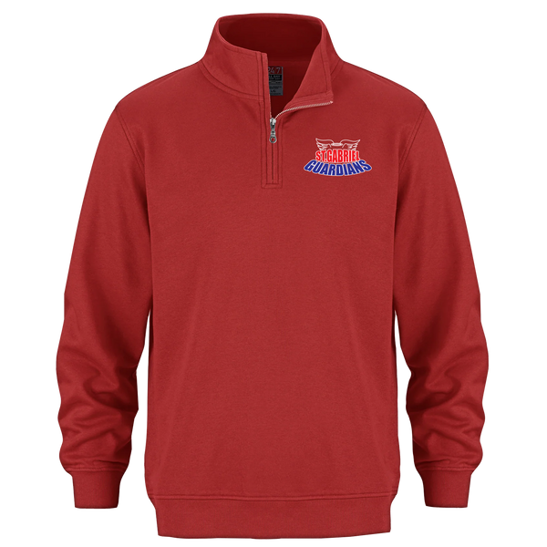 Guardians Adult 1/4 Zip Sweatshirt with Embroidered Logo