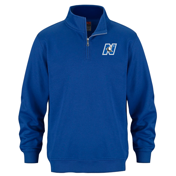 North Star Adult 1/4 Zip Sweatshirt with Embroidered Logo