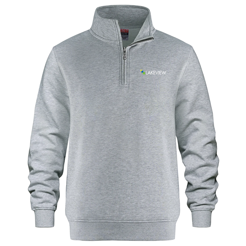 Lakeview Adult 1/4 Zip Sweatshirt with Embroidered Logo