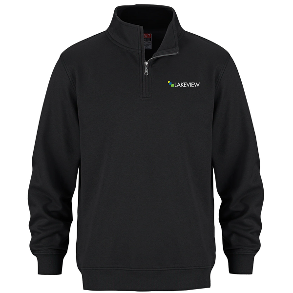 Lakeview Adult 1/4 Zip Sweatshirt with Embroidered Logo